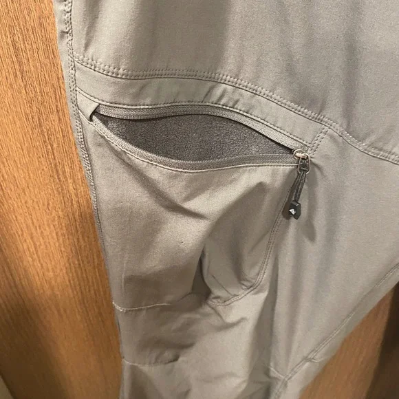 EDDIE BAUER Women Polar Fleece-Lined Straight Leg Pants Size 16 Gray Gorpcore - Picture 6 of 12